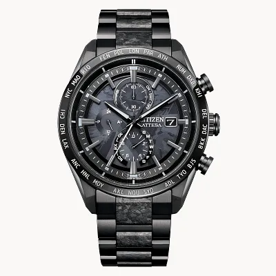 ATTESA HAKUTO-R Black Dial Super Titanium Bracelet AT8287 ATTESA HAKUTO-R Black Dial Super Titanium Bracelet AT8287